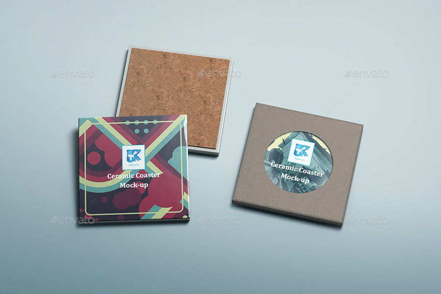 Ceramic Coaster Mockup v2, Graphics GraphicRiver